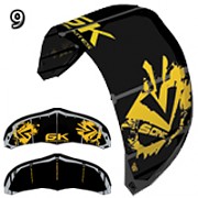 GK VSONIC 10 11m complete Lines 25 + kiteboard + trapez ZDARMA
