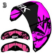 Kite-tažný drak GK VSonic 2008 11,0m2  complete + kiteboard+ trapéz ZDARMA