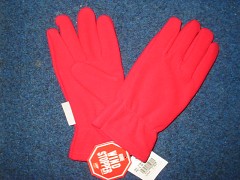 Mikrofleec rukavice Taubert - Windstopper červená